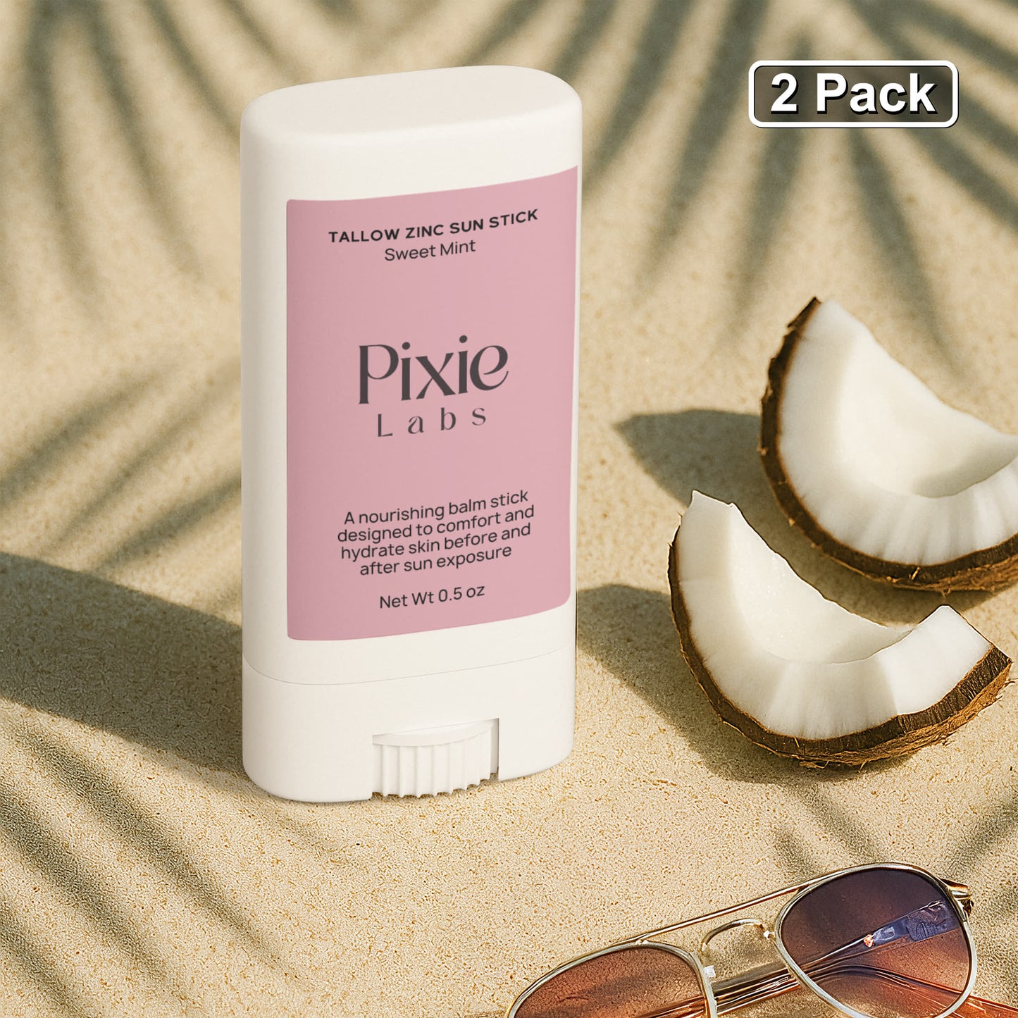 2 Pack Tallow Zinc Sun Stick